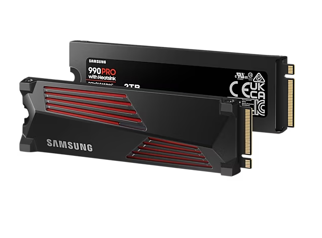 SAMSUNG 990 PRO PCIe 4.0 NVMe M.2 固態硬碟 2TB ( 含散熱片 ) (MZ-V9P2T0CW) SAMSUNG 990 PRO PCIe 4.0 NVMe M.2 固態硬碟 2TB ( 含散熱片 ) (MZ-V9P2T0CW)