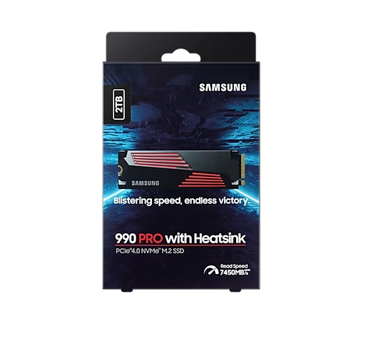 SAMSUNG 990 PRO PCIe 4.0 NVMe M.2 固態硬碟 2TB ( 含散熱片 ) (MZ-V9P2T0CW) SAMSUNG 990 PRO PCIe 4.0 NVMe M.2 固態硬碟 2TB ( 含散熱片 ) (MZ-V9P2T0CW)