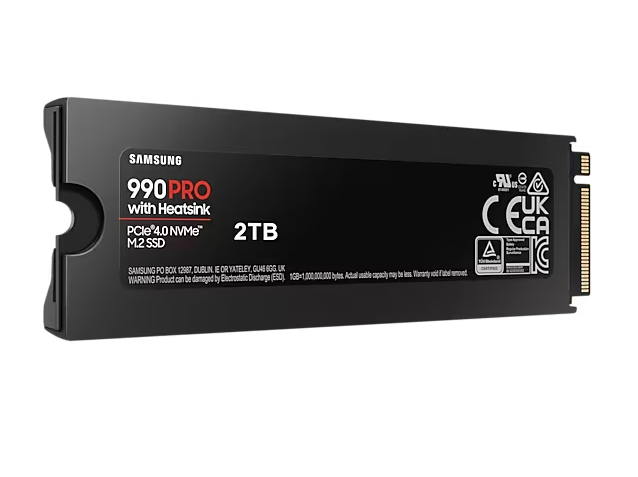 SAMSUNG 990 PRO PCIe 4.0 NVMe M.2 固態硬碟 2TB ( 含散熱片 ) (MZ-V9P2T0CW) SAMSUNG 990 PRO PCIe 4.0 NVMe M.2 固態硬碟 2TB ( 含散熱片 ) (MZ-V9P2T0CW)