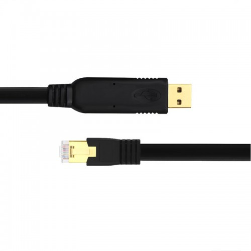 EW USB to RJ45 Gold Plated Console Flat Cable 3m