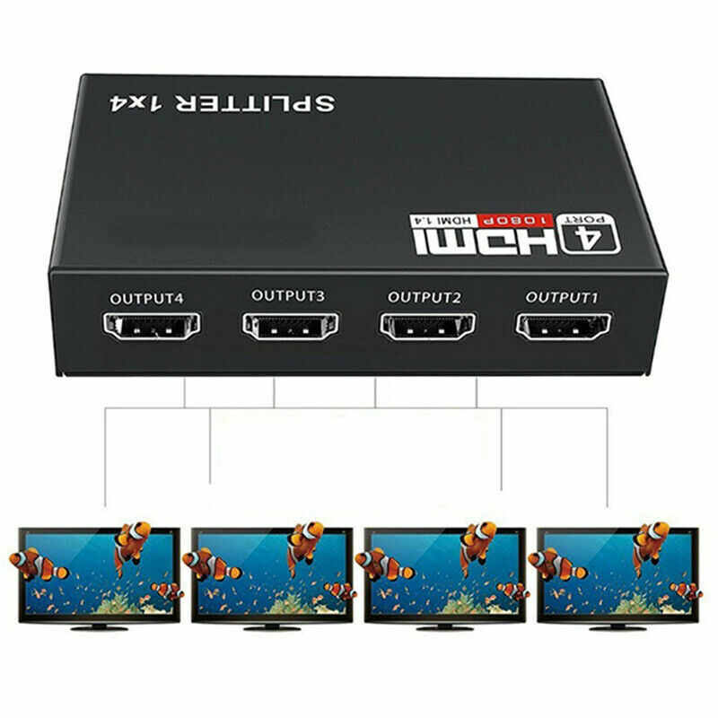 HDMI Splitter 1 to 4 with Power supply