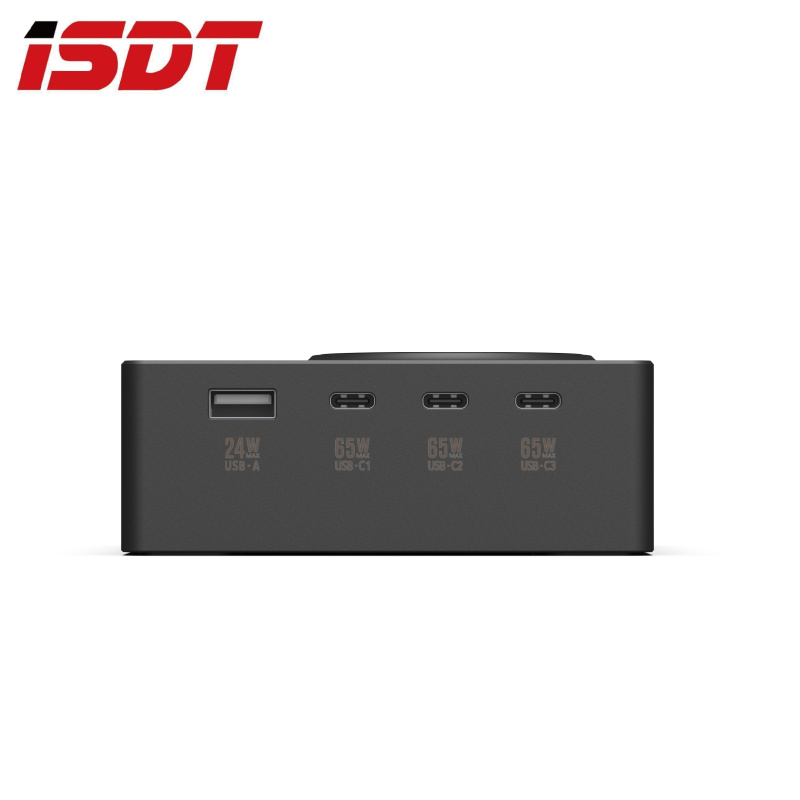 ISDT Power200 - 200W 智能快速充電器 / 4+1獨立快充／PD3.0 QC3.0／TypeC x 3 + USB-A x 1 +無線充電 / LED彩mon顯示 / 手機app即時監察