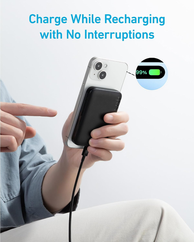 Anker 321 MagGo Battery (PowerCore Magnetic 5K)5,000mAh 磁吸無線便攜式充電器 (A1616)
