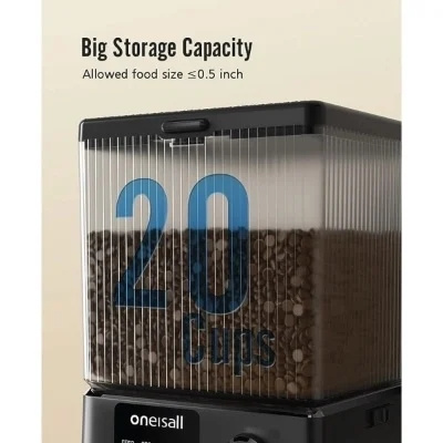 ONEISALL寵物自動餵食器 雙碗版 PFD001