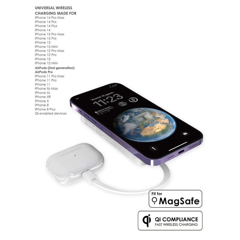 EGO AllyDelivery 2 @Magsafe 12000mAh 內置線行動電源