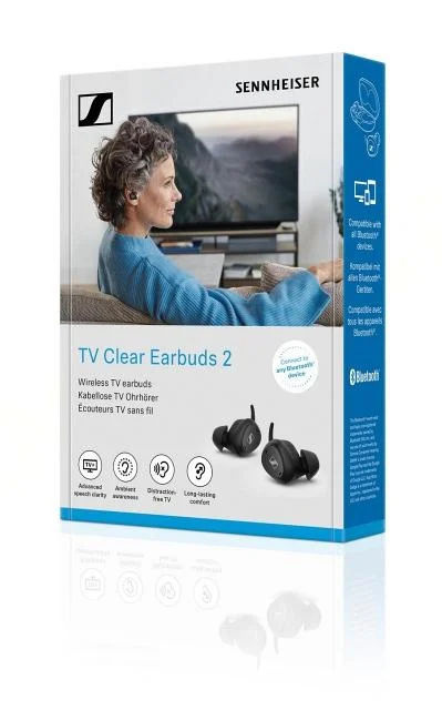 (全新行貨免運費) Sennheiser TV Clear Set 2 真無線耳機+電視無線傳輸器套裝