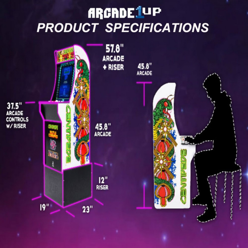 Arcade1Up 街頭霸王 - 經典 3 合 1 家用街機