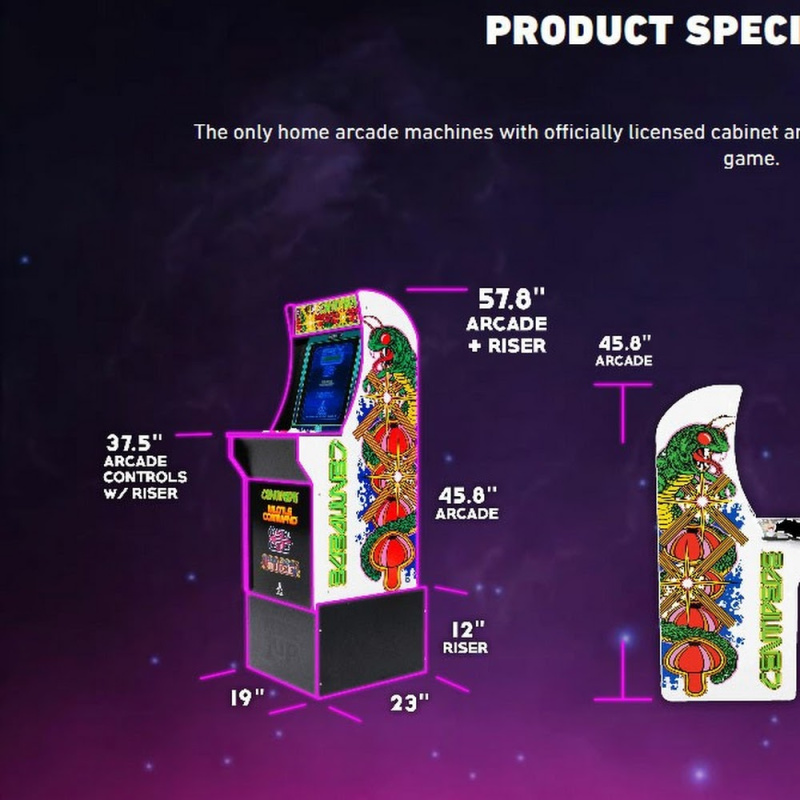 Arcade1Up 街頭霸王 - 經典 3 合 1 家用街機