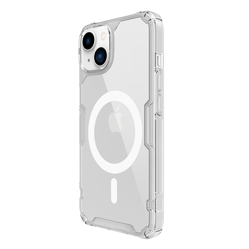 Nillkin iPhone 15 系列 MagSafe內置磁吸四角氣囊邊框加厚TPU 亞克力背板防摔手機保護殼本色Pro系列