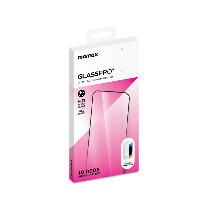 Momax iPhone 15 系列 GlassPro+ 全篇幅絲印邊玻璃膜 PZAP23F1D