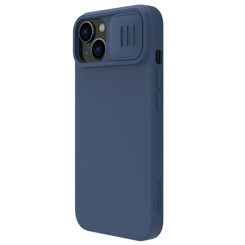 Nillkin iPhone 15 系列 MagSafe內置磁吸液態硅膠鏡頭滑蓋手機保護殼潤鏡系列