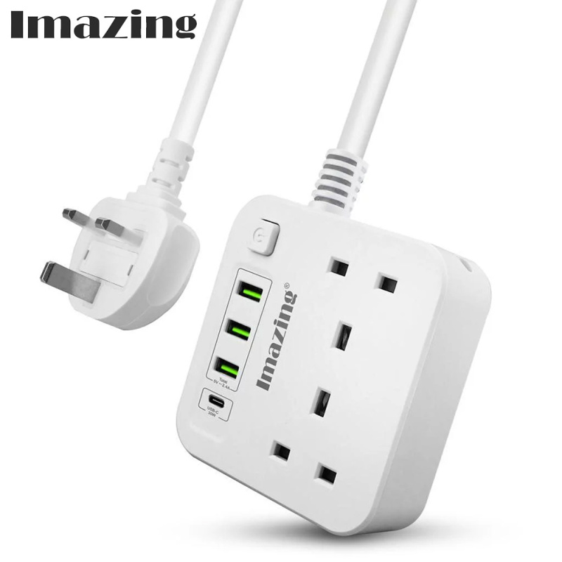 Imazing IM3U2K-C 13A 防雷拖板 3USB+1Type-C (30W)
