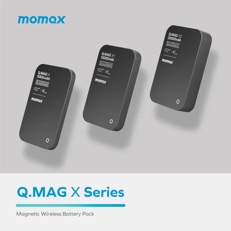 Momax Q.Mag X1 10000mAh超薄磁吸流動電源 [IP117]