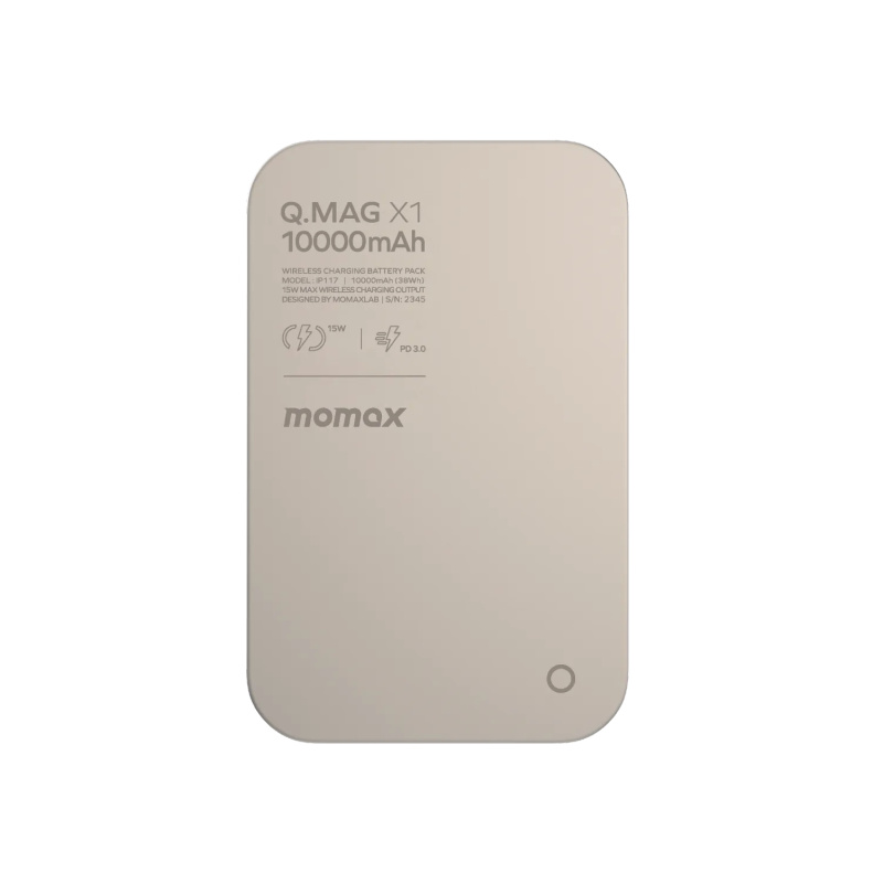 Momax Q.Mag X1 10000mAh超薄磁吸流動電源 [IP117]