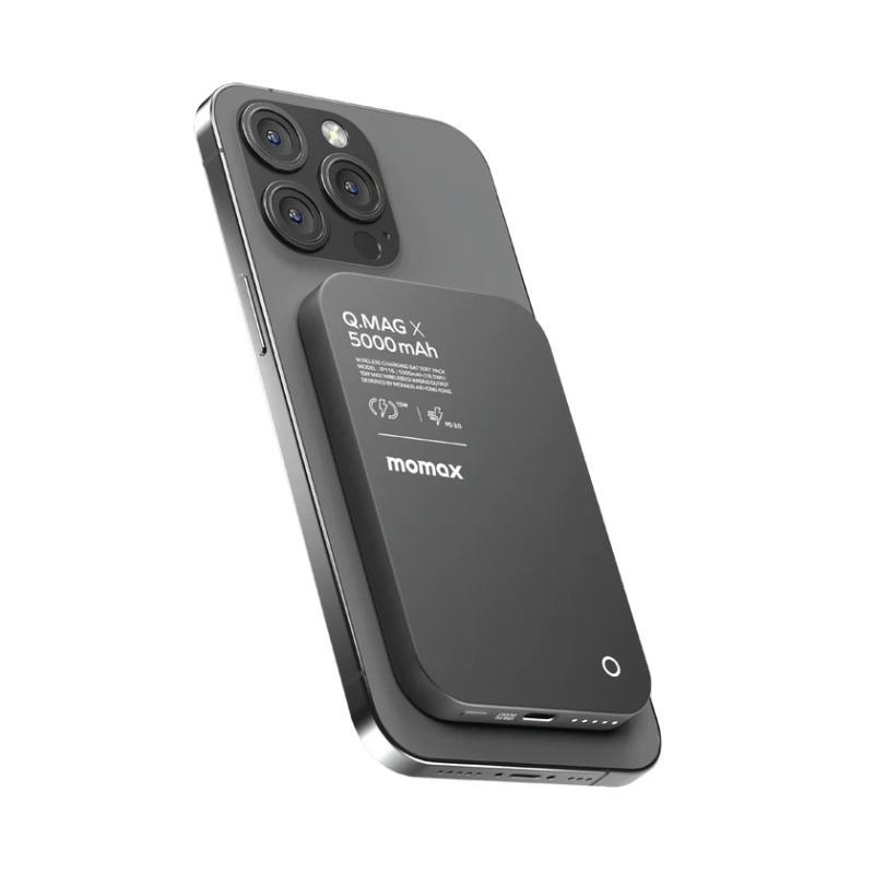 Momax Q.Mag X 5000mAh超薄磁吸流動電源 [IP116]