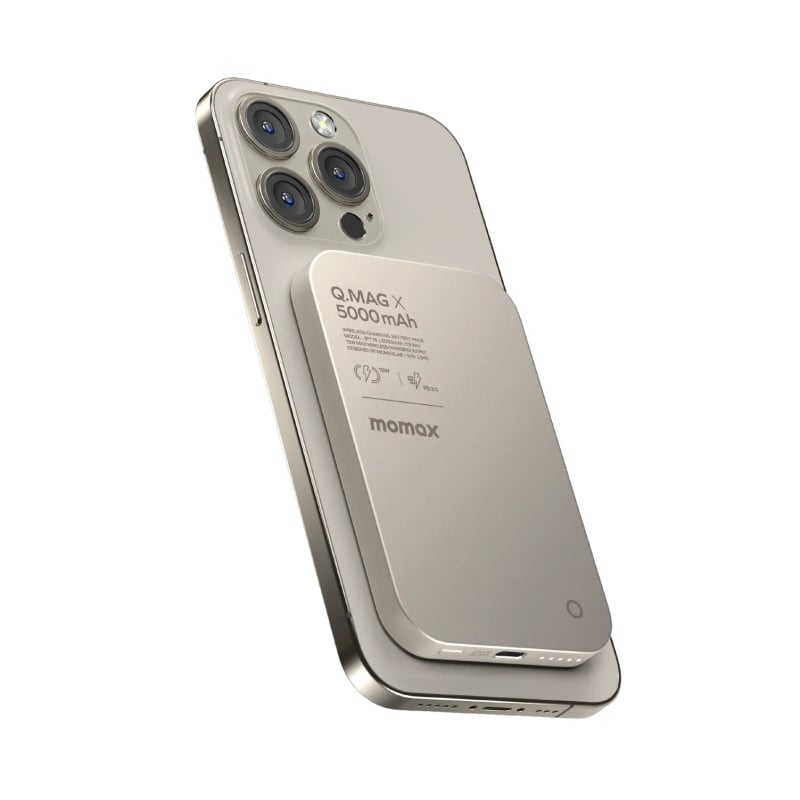 Momax Q.Mag X 5000mAh超薄磁吸流動電源 [IP116]