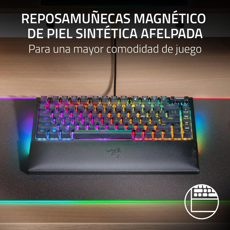 Razer BlackWidow V4 75% 熱插拔機械式電競鍵盤 (黑色 / 白色)