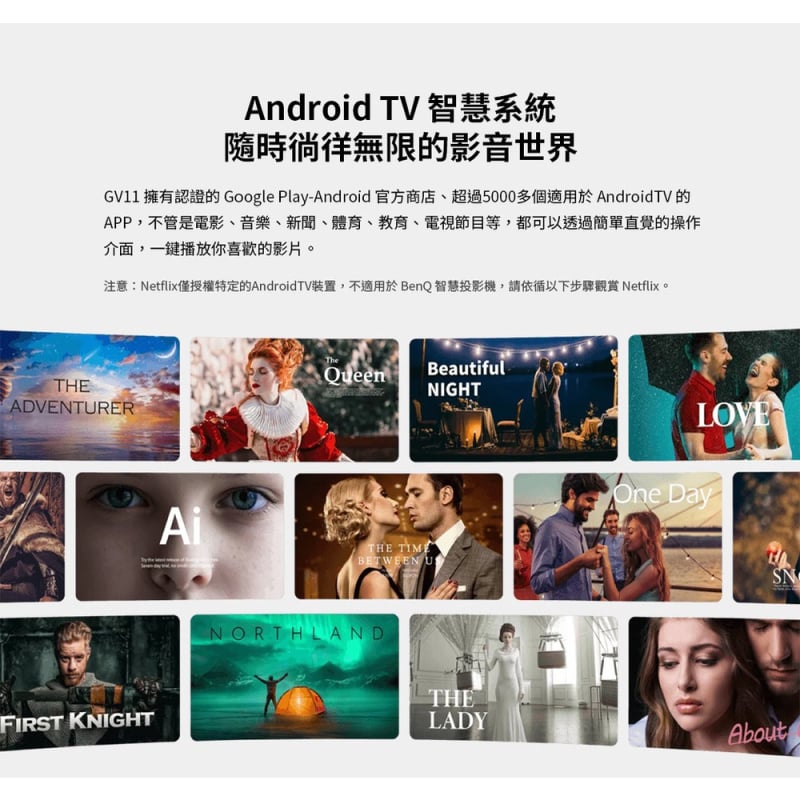 BenQ 無線投影便攜式智能投影機 [GV11]