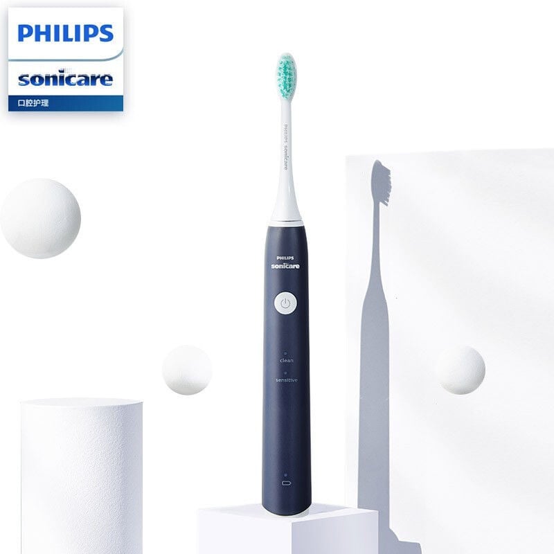 Philips飛利浦 Hx2431 聲波震動牙刷, 兩種清潔模式, IPX7防水效能, 電池可達兩週使用
