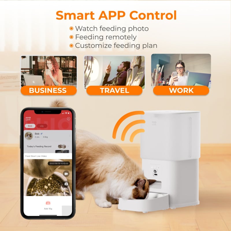 HHOLove iPet Smart Feeder 智能自動餵食器(鏡頭+WiFi+6L)