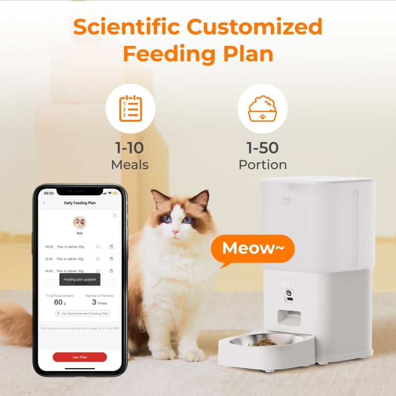 HHOLove iPet Smart Feeder 智能自動餵食器(鏡頭+WiFi+6L)