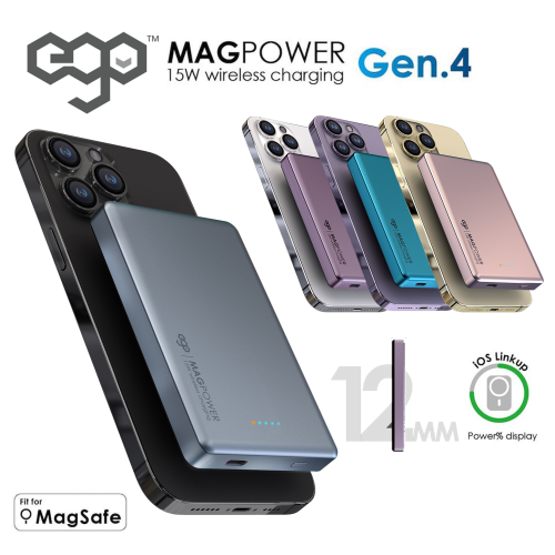 EGO MAGPOWER Gen.4 10000mAh magsafe 移動電源 [3色]