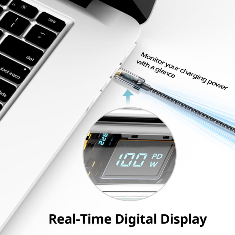 SUPERV RT100 USB-C to USB-C Cable 100W PD100W Fast Charging 120cm