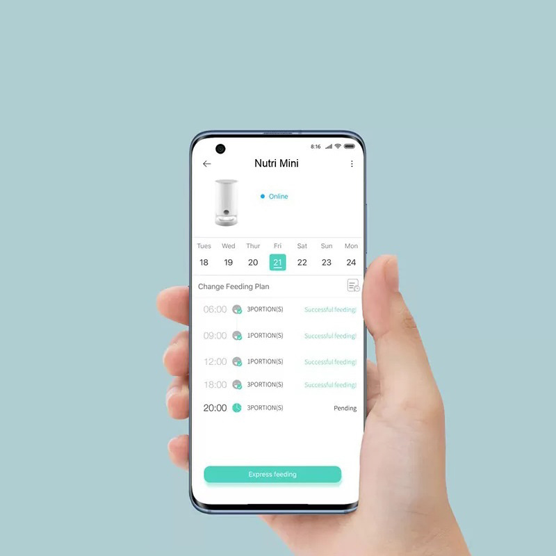 PETONEER PDW050 NUTRI VISION MINI 迷你寵物智能餵食器 (有鏡頭版)
