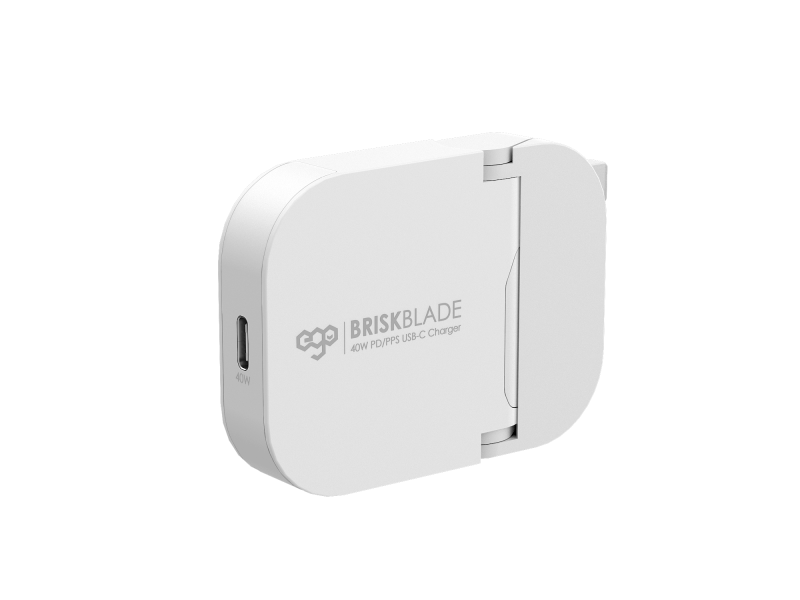 EGO 40W 刀鋒 Brisk Blade 氮化鎵摺疊充電器 [2色]