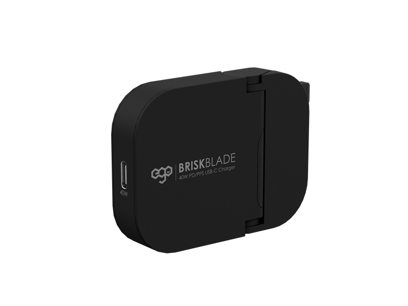 EGO 40W 刀鋒 Brisk Blade 氮化鎵摺疊充電器 [2色]