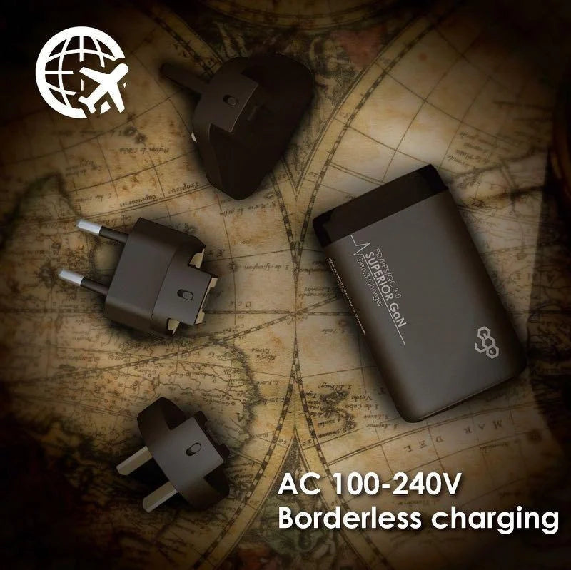 EGO Superior GaN 65W 3輸出細小USB充電器 (A2018)