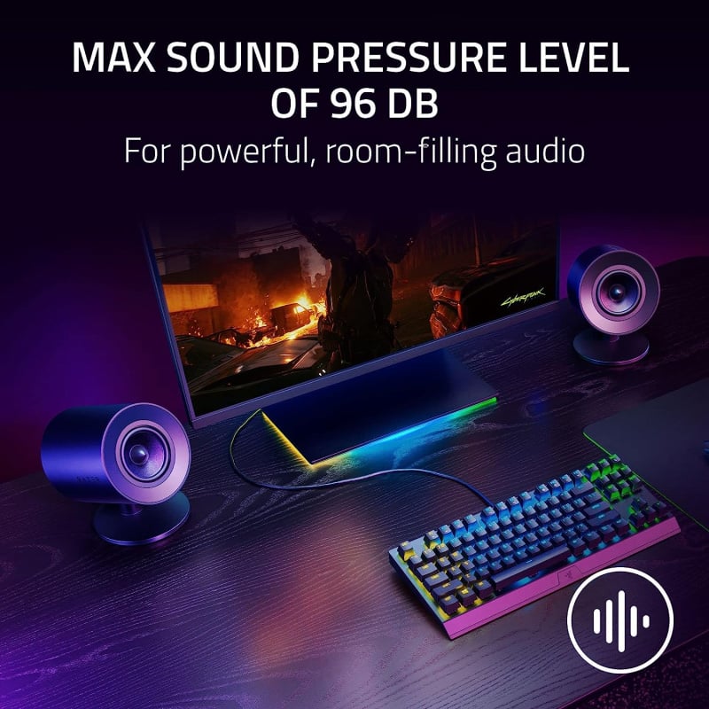 Razer Nommo V2 X 全音域 2.0 電腦遊戲喇叭