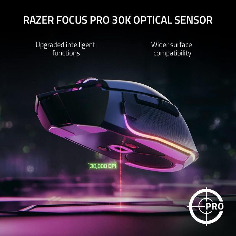 Razer Basilisk V3 Pro 無線遊戲滑鼠 (黑/白色)