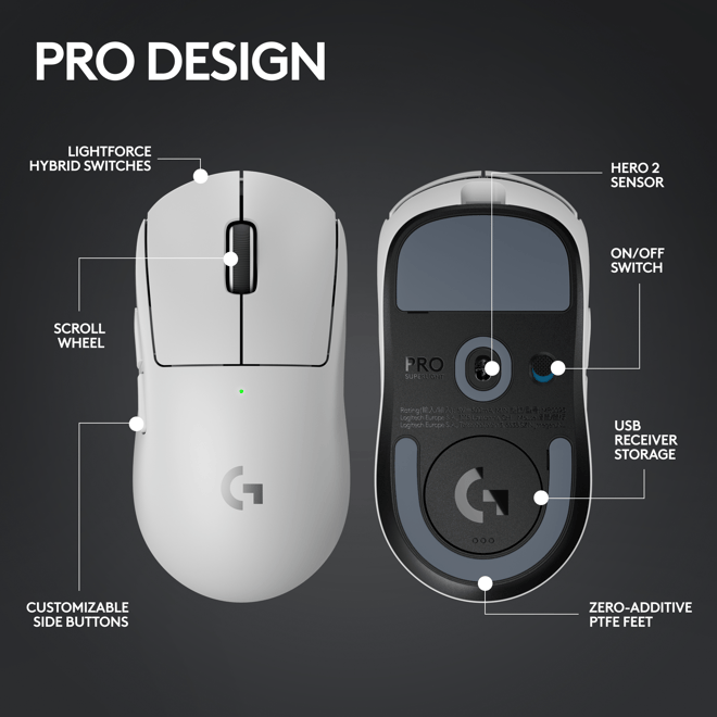 Logitech G PRO X Superlight 2 無線電競滑鼠