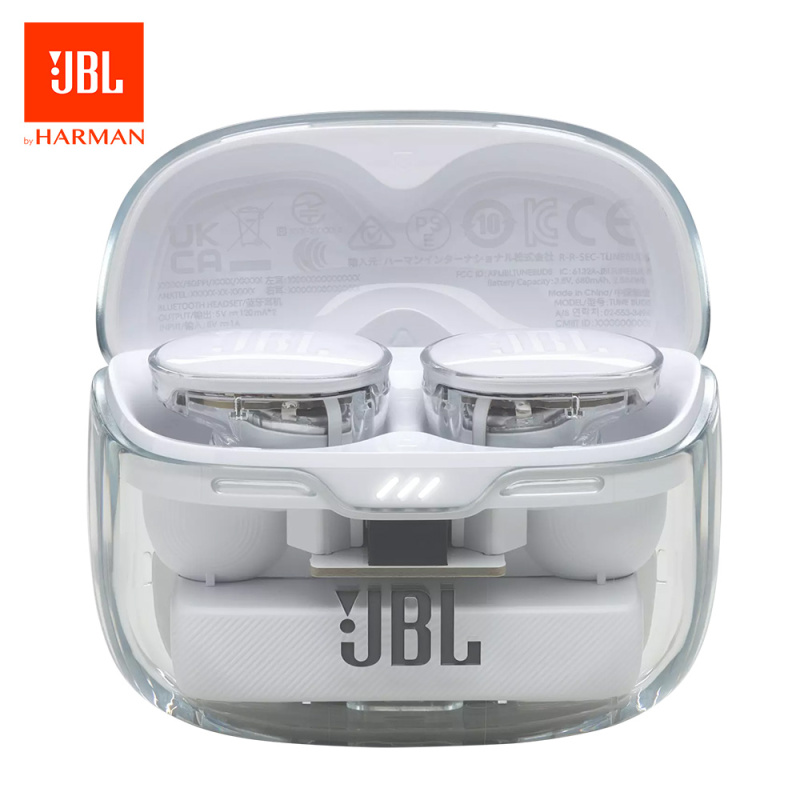【新款上市】JBL Tune Buds 真無線降噪耳機 Ghost Editon(透明黑/白)【原裝行貨一年保養】