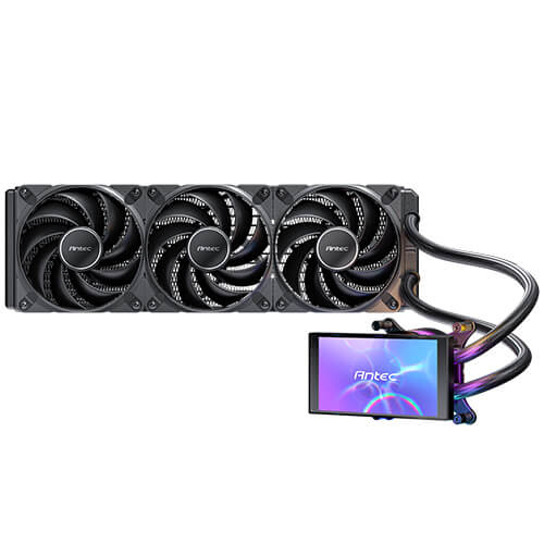 ANTEC VORTEX VIEW 360 ARGB Liquid CPU Cooler with Rotatable LCD Display