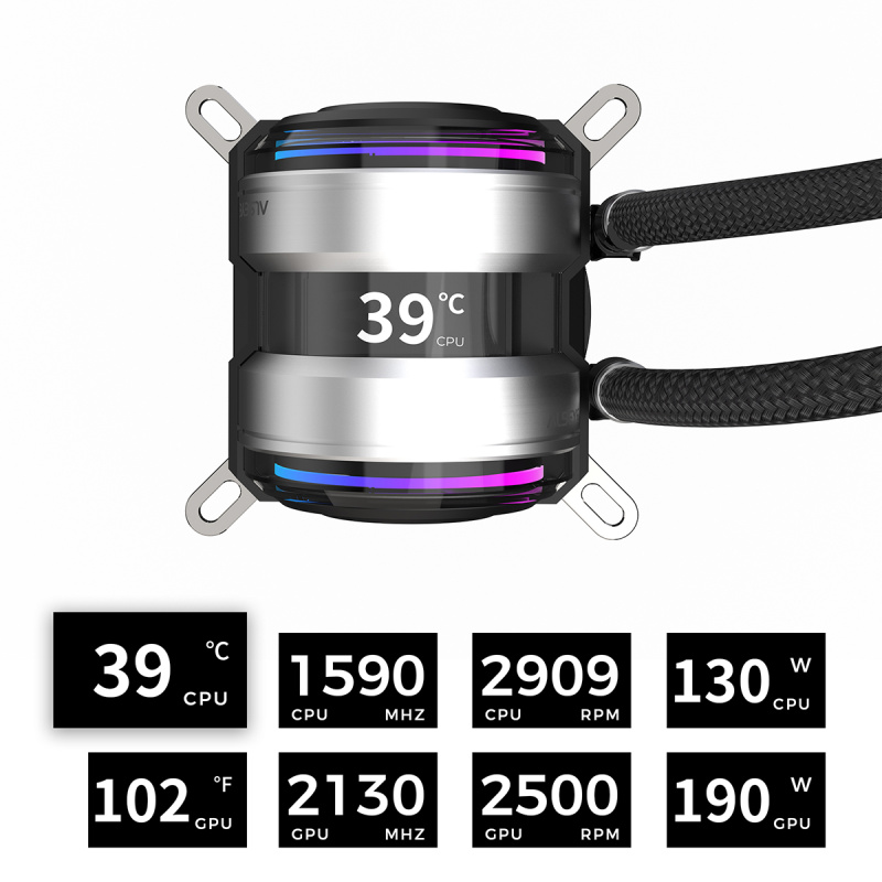 ALSEYE INFINITE i240 240MM AIO BLACK / WHITE