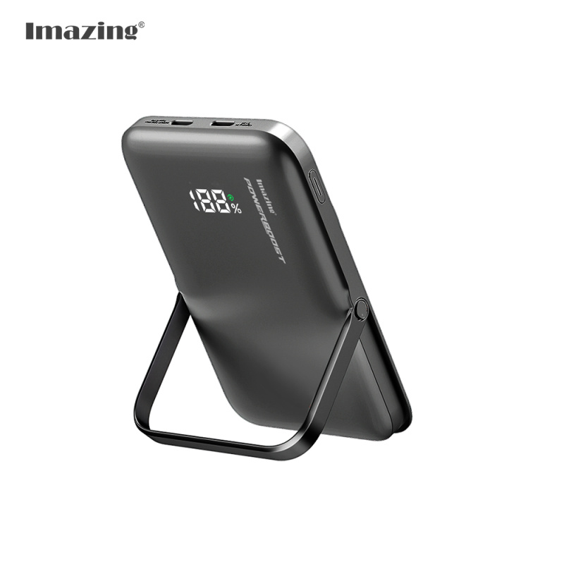 【現貨發售】Imazing 10000mAh MagSafe 支架磁吸無線充電移動電源 Q15【原裝行貨 一年保養】