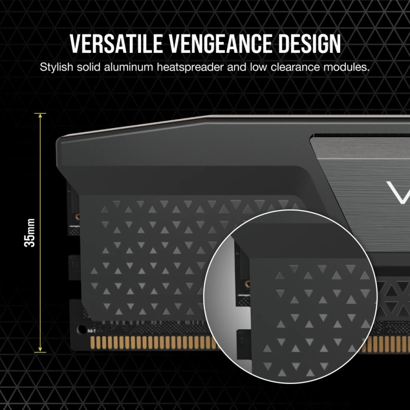 Corsair VENGEANCE® 32GB (2x16GB) DDR5 DRAM 6400MT/s C36 AMD EXPO & Intel XMP  Memory Kit — Black / White ( CMK32GX5M2B6400Z36 / CMK32GX5M2B6400Z36W )