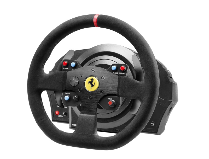 Thrustmaster 圖馬思特 T300 Alcantara Edition 麂皮軚+三腳踏 賽車方向盤