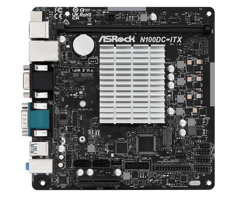 ASRock N100DC-ITX ( Intel® Alder Lake-N N100 Processor )
