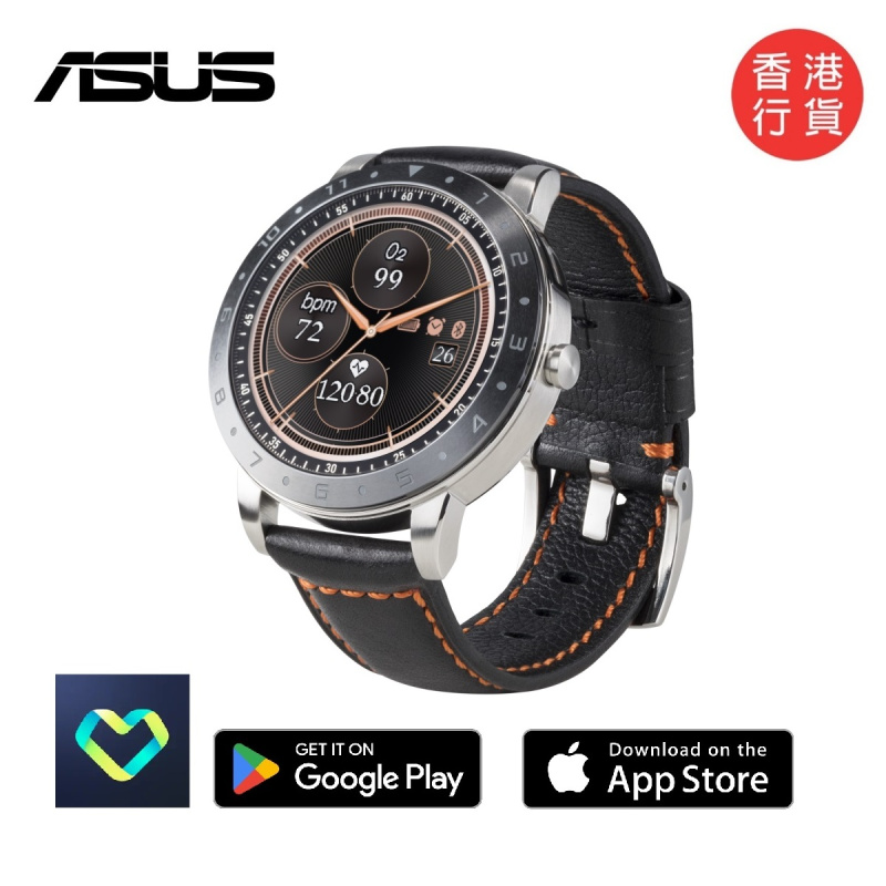 ASUS 華碩 VivoWatch 5 智能手錶 [血壓、心電圖、脈波指數、心率、壓力分析][2色]