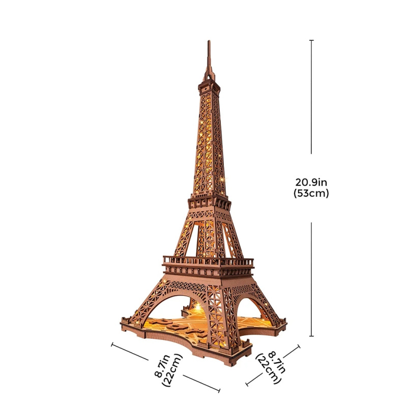 Rolife 巴黎鐵塔之夜 3D立體木質拼圖模型 TGL01