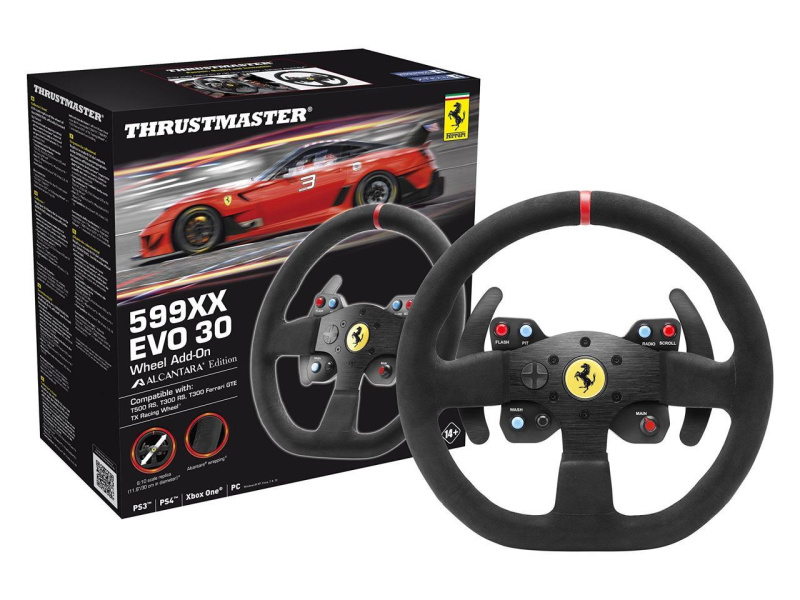 Thrustmaster 圖馬思特 Ferrari 599XX EVO 30 Alcantara Wheel Add-On