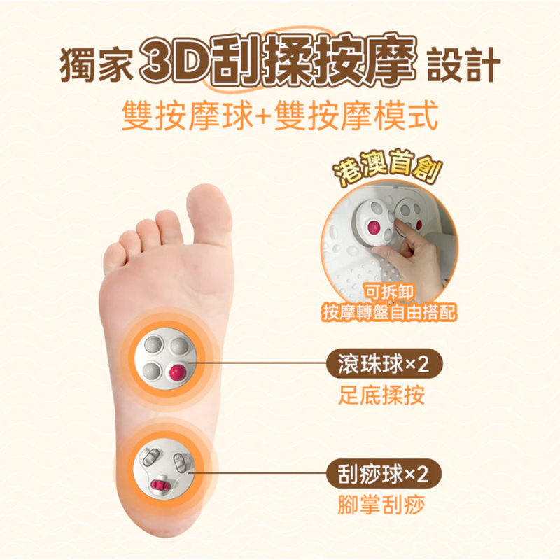 【最新上市】Yohome 家の逸 3D智能揉按足穴恆溫殺菌折疊足浴盆【原裝行貨 一年保養】