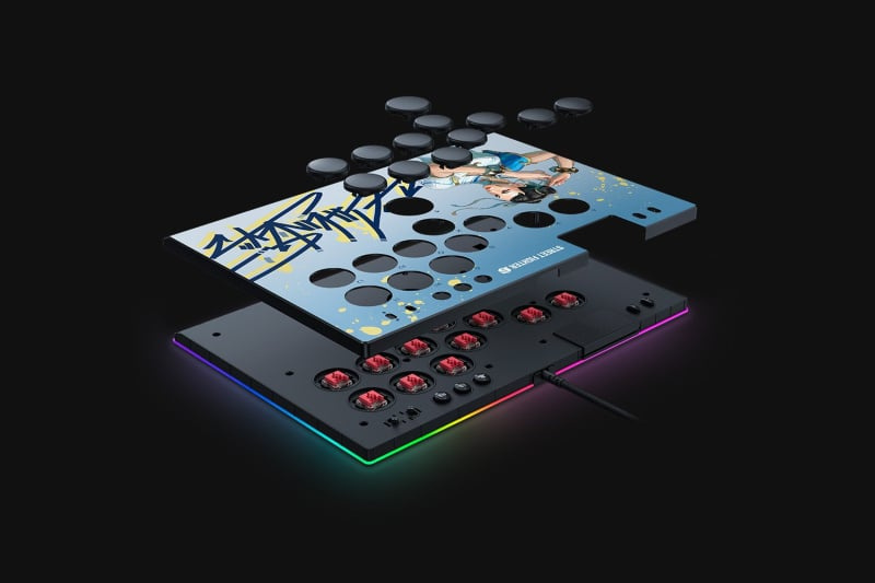 Razer Kitsune SF6 Chun-Li Edition 適用於PS5™ 和電腦的全光軸按鈕