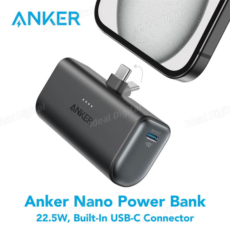 Anker Nano Power Bank (22.5W, Built-In USB-C Connector) A1653