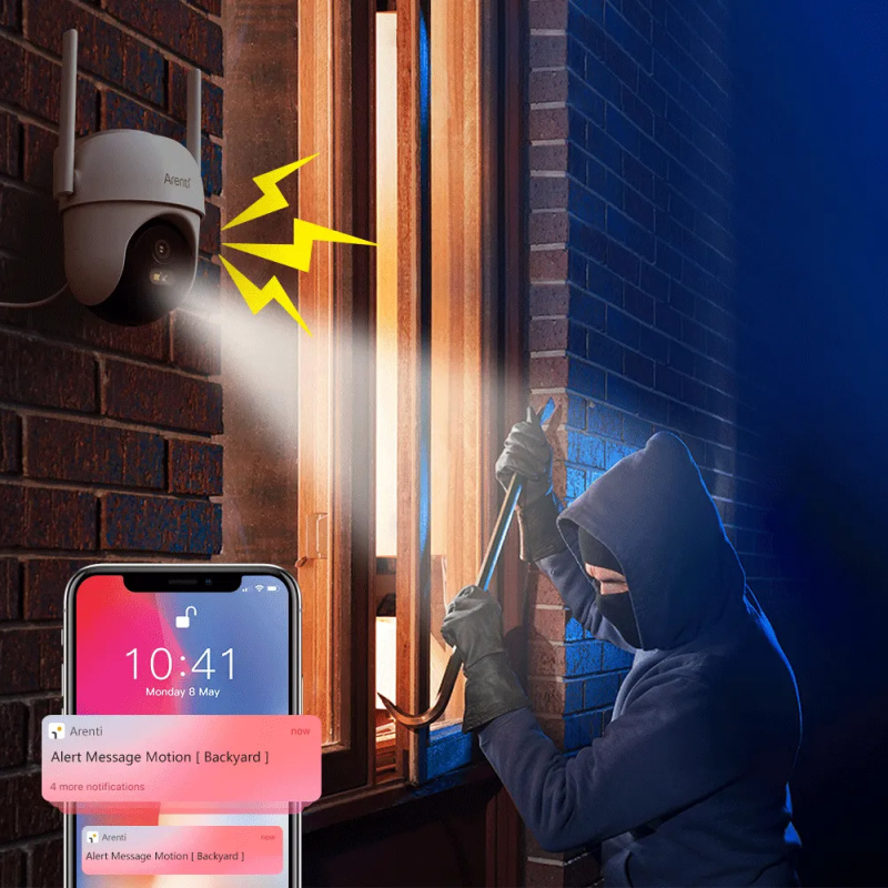 【新品到貨】Arenti OP1 室外攝影機 2.5K 4MP超高清雲台 2.4GHz + 5.8GHz 雙頻 WiFi【原裝行貨一年保養】