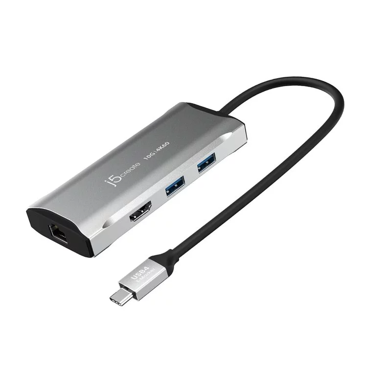 j5create 4K60 Elite 6 合 1 USB-C® 10Gbps 多功能轉接器 (UH-JCD392)