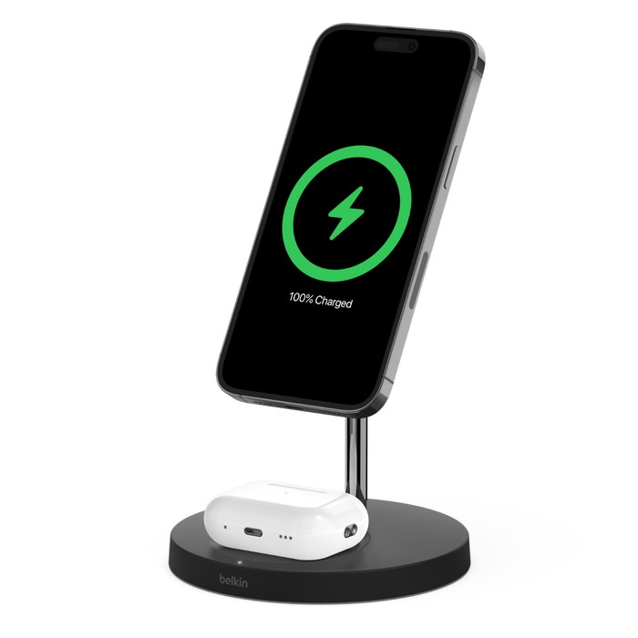 Belkin BOOST↑CHARGE PRO MagSafe 2 合 1 無線充電器 (WIZ010my) [2色]
